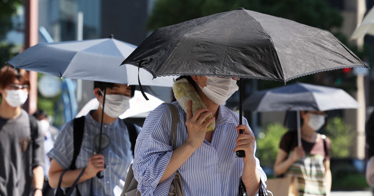 東京都心、7日連続の猛暑日　23都県に熱中症警戒アラート