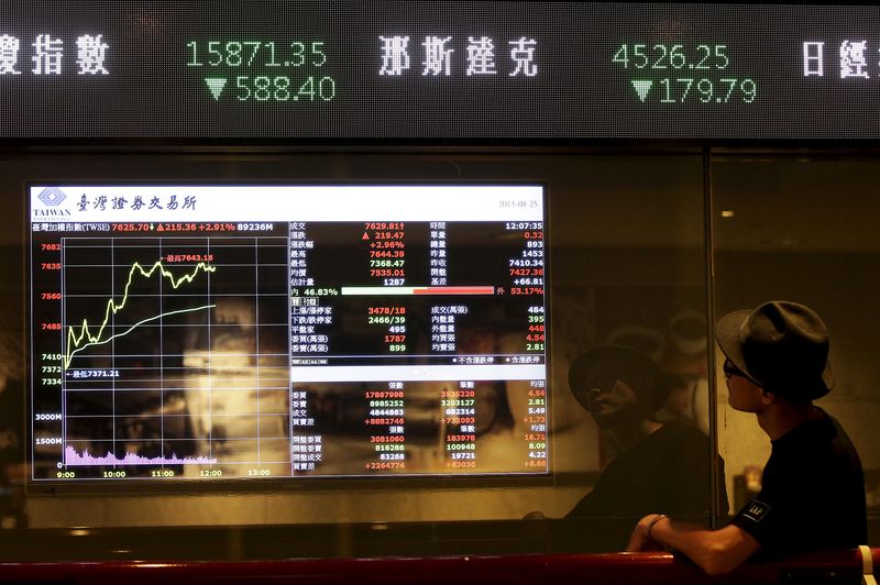 台湾株急落、当局者が冷静な対応呼び掛け　「経済は良好」