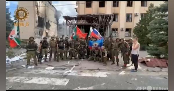 動画：チェチェン首長、兵士らの映像を公開 リシチャンスクのチェチェン兵か