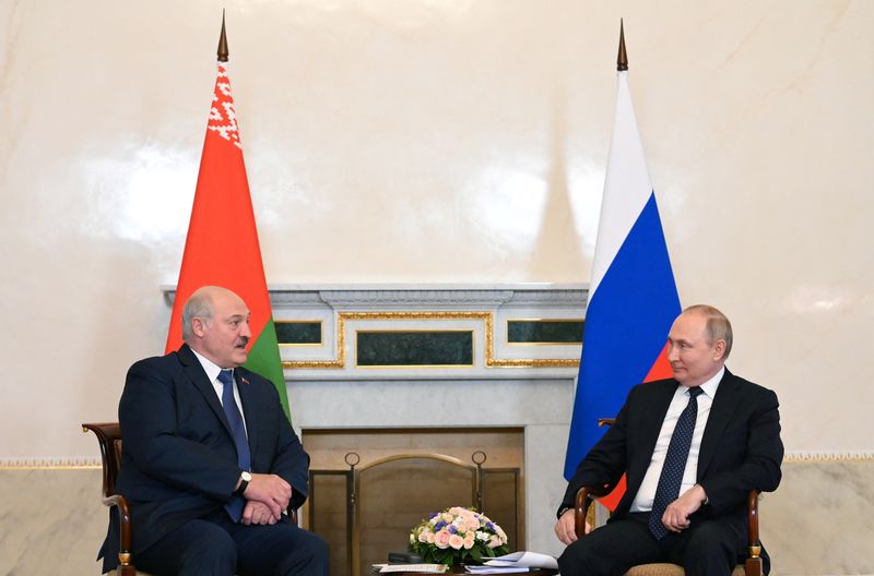 ベラルーシ大統領、ウクライナ侵攻でロシア支援の継続表明