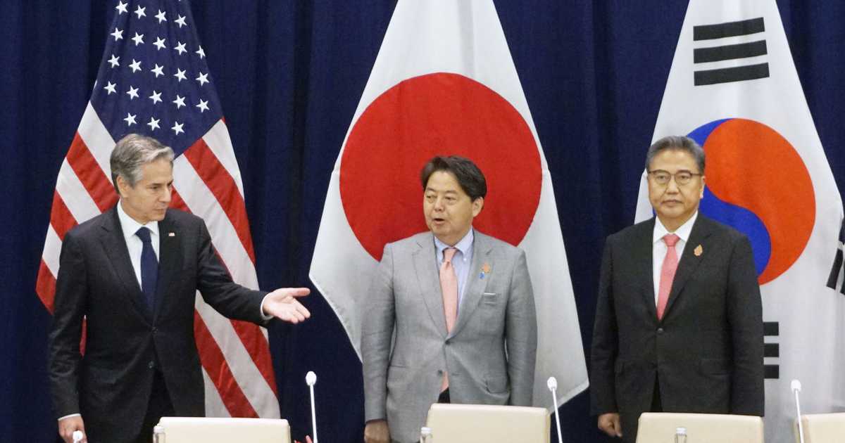 日米韓外相会談　対北朝鮮で連携強化
