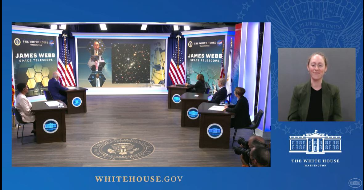 NASAの宇宙望遠鏡「ジェームズ・ウェッブ」からの初フルカラー画像をバイデン大統領が披露