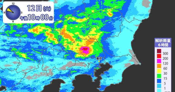 埼玉県内に「記録的短時間大雨情報」相次ぐ　入間川流域には警戒レベル4相当「氾濫危険情報」