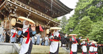 豊穣願う早乙女踊り　美里・伊佐須美神社、男性がしなやかな舞