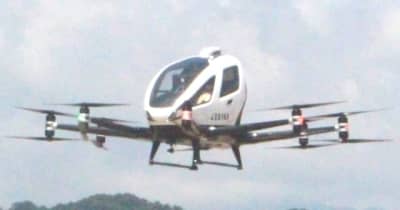 「空飛ぶクルマ」大分市で無人試験飛行　地上70メートル、片道520メートルを2往復【大分県】