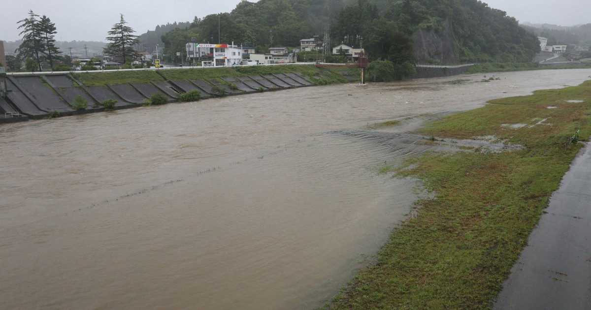 宮城県で記録的大雨　松島町と大崎市で「緊急安全確保」発令