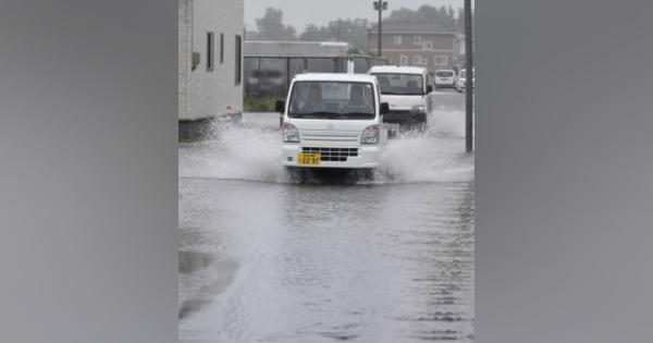 宮城で記録的大雨、河川決壊　住宅浸水被害、原発施設に水流入
