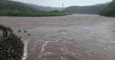 山国川上流部に「氾濫危険情報」発表 大分・中津市