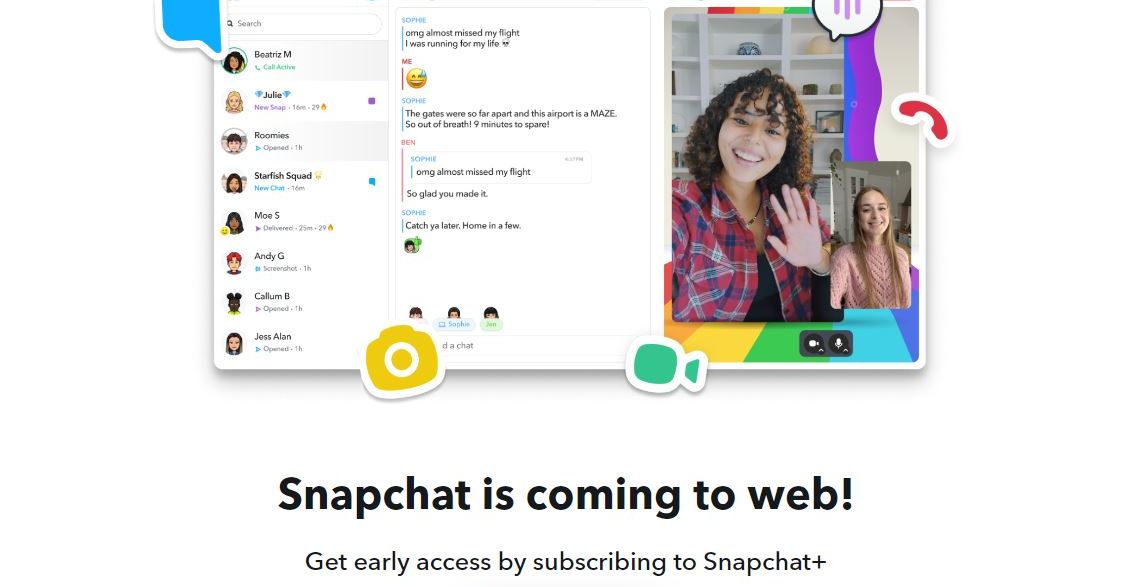 SnapchatのWebアプリ、一部地域でリリース　いずれグローバルに