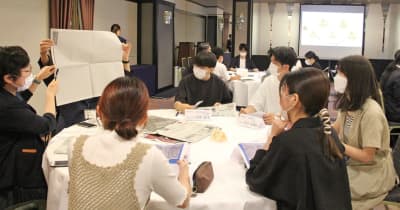 「ホテルランチ就活」で気軽に交流　学生と長崎県内企業