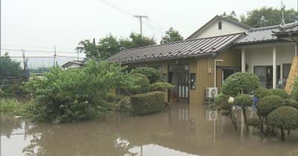 浸水など住宅被害1040棟　“記録的大雨”（19日正午現在）