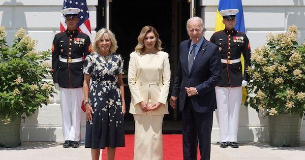 ウクライナ大統領夫人、ホワイトハウス訪問　バイデン夫妻が歓待