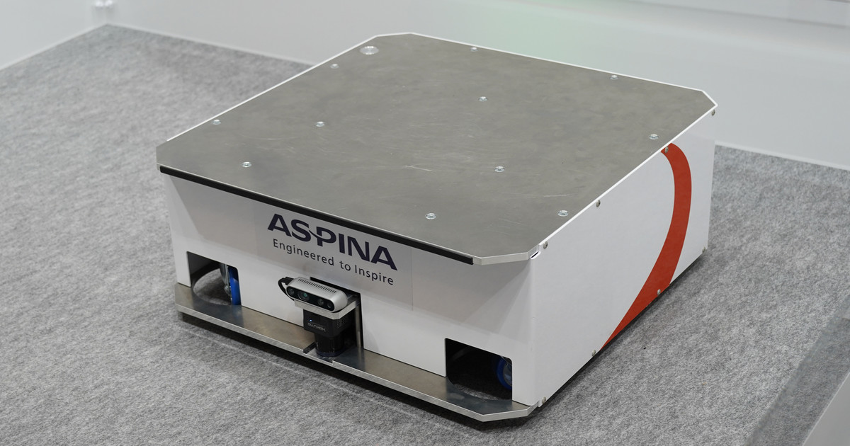 テクノフロンティア2022 - 自律走行搬送ロボットの新製品を展示するASPINA