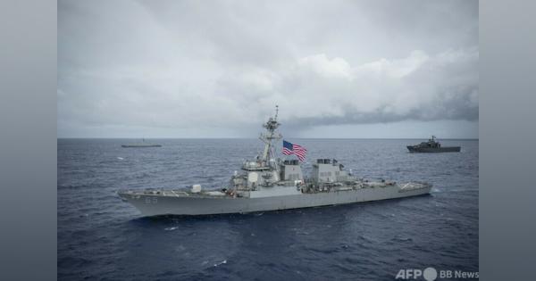 中国、米軍艦の台湾海峡通航を非難 「平和の破壊者」
