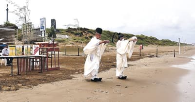 千里浜海水浴場3年ぶり浜開き　唯一の浜茶屋、「人波」信じ　コロナ、浸食も「楽しみな人いる」