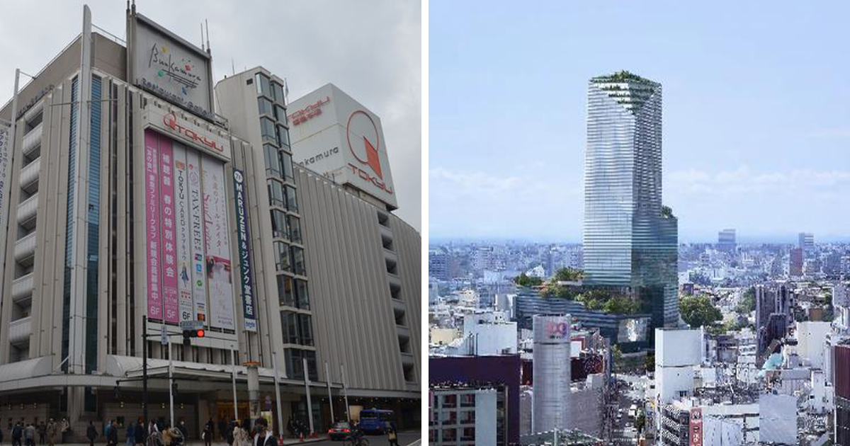 渋谷の東急本店の再開発　地上36階ビルに商業、ホテル、賃貸レジデンス入る