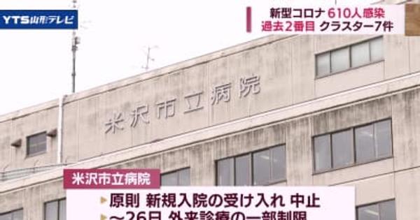 610人感染 米沢市立病院で救急搬送受入「中止」
