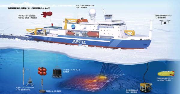 北極海観測の切り札に　日本初の「研究船」、横浜で建造　海氷域も航行可能　気象予測の精度向上にも