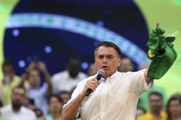 ブラジル大統領再選へ正式出馬　ボルソナロ氏、左派元職も