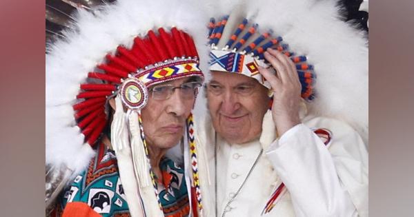 ローマ教皇がカナダ先住民に謝罪、同化政策に伴う迫害に教会関与