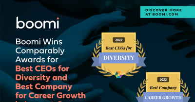 Boomiが多様性の最優秀CEO賞とキャリア成長の最優秀企業賞を受賞し、最大企業カテゴリーで上位50位にランク入り