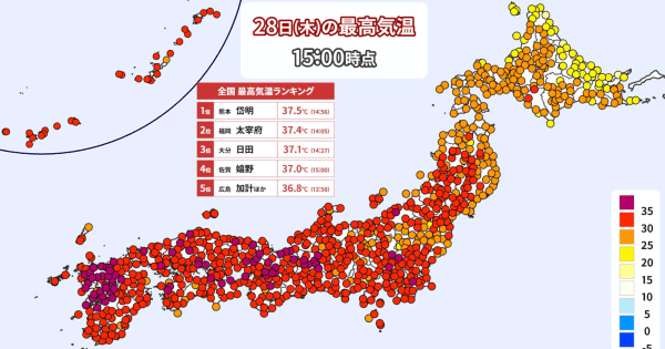 東・西日本に『高温に関する全般気象情報』　来週にかけて猛暑続く　熱中症対策を