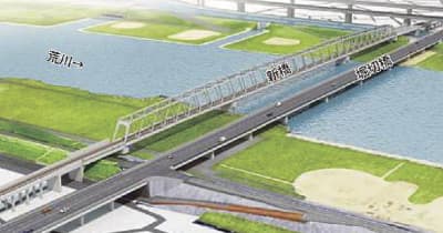 京成電鉄／京成本線荒川橋梁架け替え、１０月にも着工へ