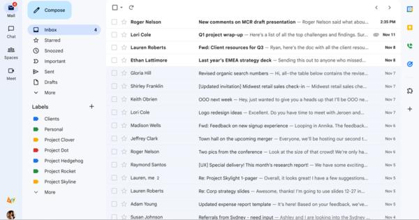 Gmailの新UI、全ユーザーにロールアウト（しばらくは既存UIに戻せる）