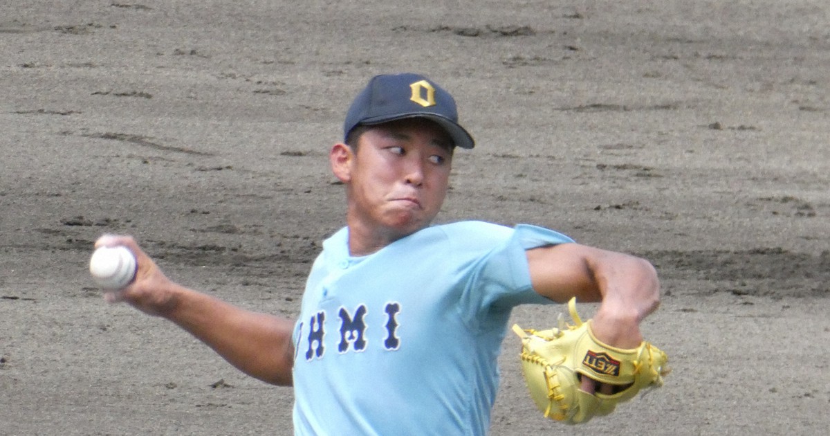 重責は「通常の3倍」　近江・山田陽翔が投げ勝つ　高校野球滋賀大会