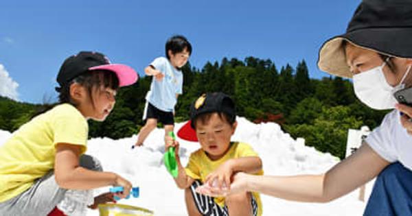 「指キンキン」夏の雪遊び　飯豊・SNOWえっぐフェス