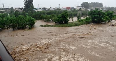 青森県内、大雨で2河川氾濫　岩木川にも危機、弘前で「緊急安全確保」発令