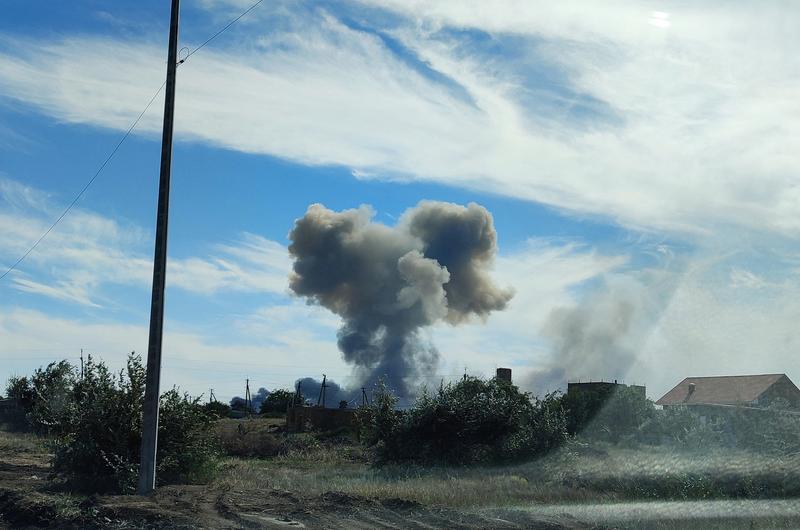 クリミア半島のロ軍基地で爆発、1人死亡　攻撃でないと国防省