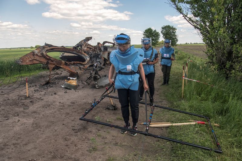 米、ウクライナの地雷除去支援へ　8900万ドルのプログラム承認