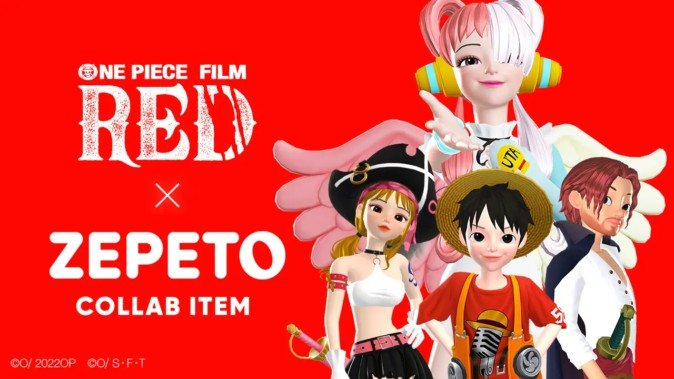 アバターアプリ「ZEPETO」が映画「ONE PIECE FILM RED」とコラボ ウタの衣装が登場！