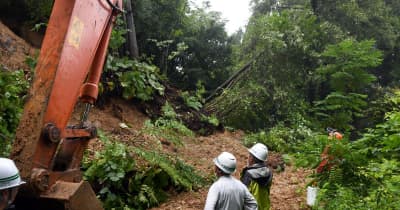 土砂崩れ、孤立地区、浸水被害　青森県内大雨、復旧作業が本格化