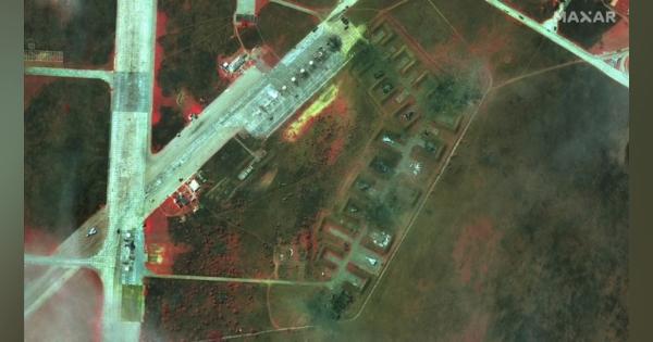 クリミア基地爆発、ロシア戦闘機8機破壊　航空能力低下＝英国防省