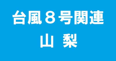 【台風８号関連・山梨】中部横断道 富沢IC～新清水JCT通行止め