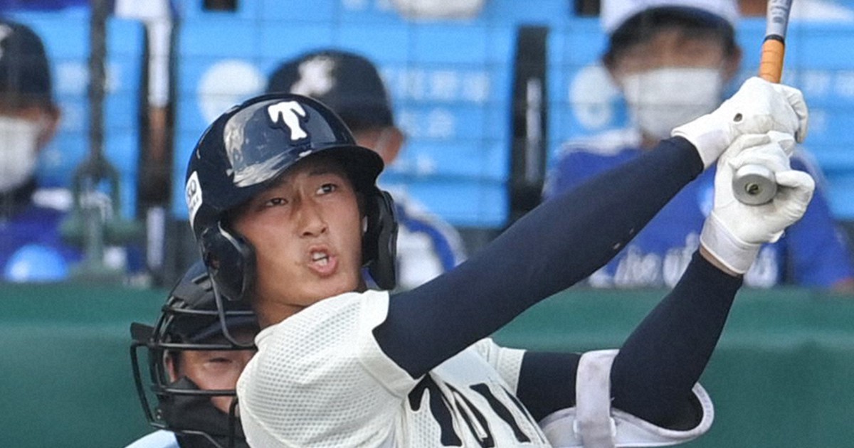 大阪桐蔭・松尾汐恩が2打席連続本塁打　夏の甲子園、タイ記録