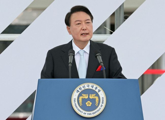 「日本は共に進む隣人」　尹大統領、日韓改善に意欲　元徴用工問題は触れず　光復節で演説
