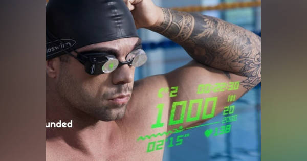 水泳用のスマートARゴーグル「Holoswim 2」--距離やストローク数などを