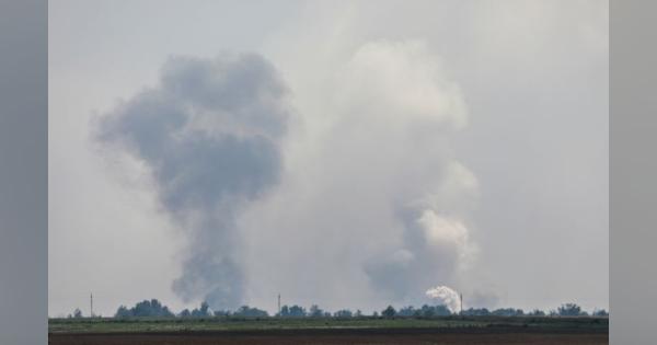 クリミアで爆発、ロシア「破壊工作」と非難　ウクライナは関与示唆