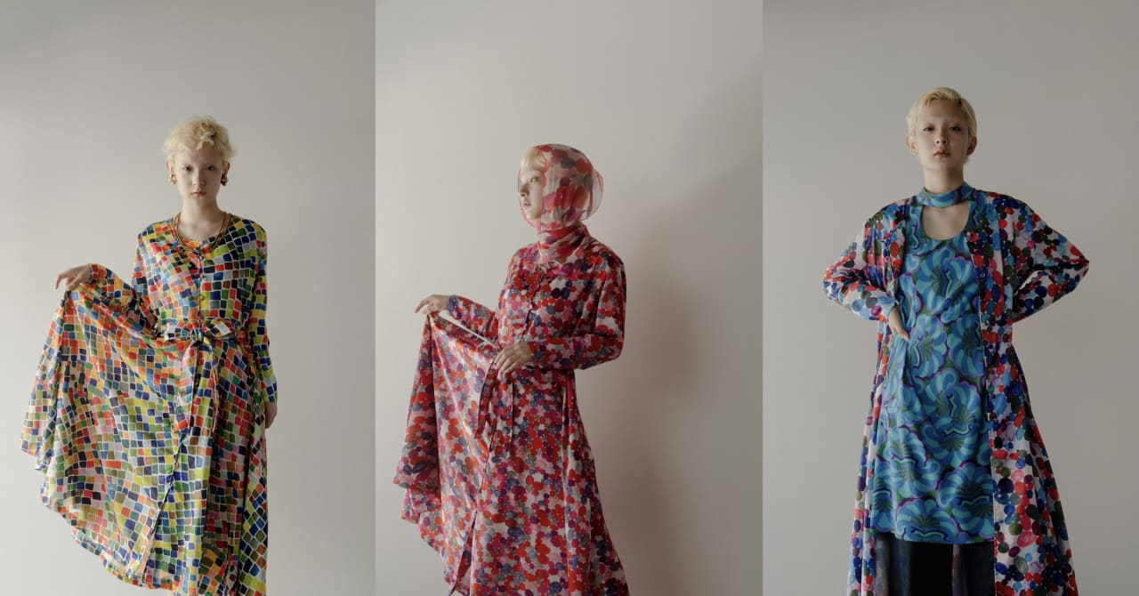 ヘラルボニーが「ハンド」とコラボ、障がいのある作家のアートをドレスに