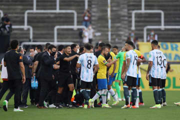 W杯南米予選の再試合取りやめ　ブラジル―アルゼンチン