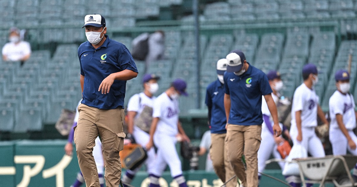 「神整備」の阪神園芸が登場　45分遅れで試合開始　夏の甲子園
