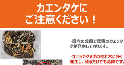 東高根森林公園 ｢猛毒キノコに気を付けて｣ 神奈川県内で増加 チラシで警鐘　川崎市宮前区