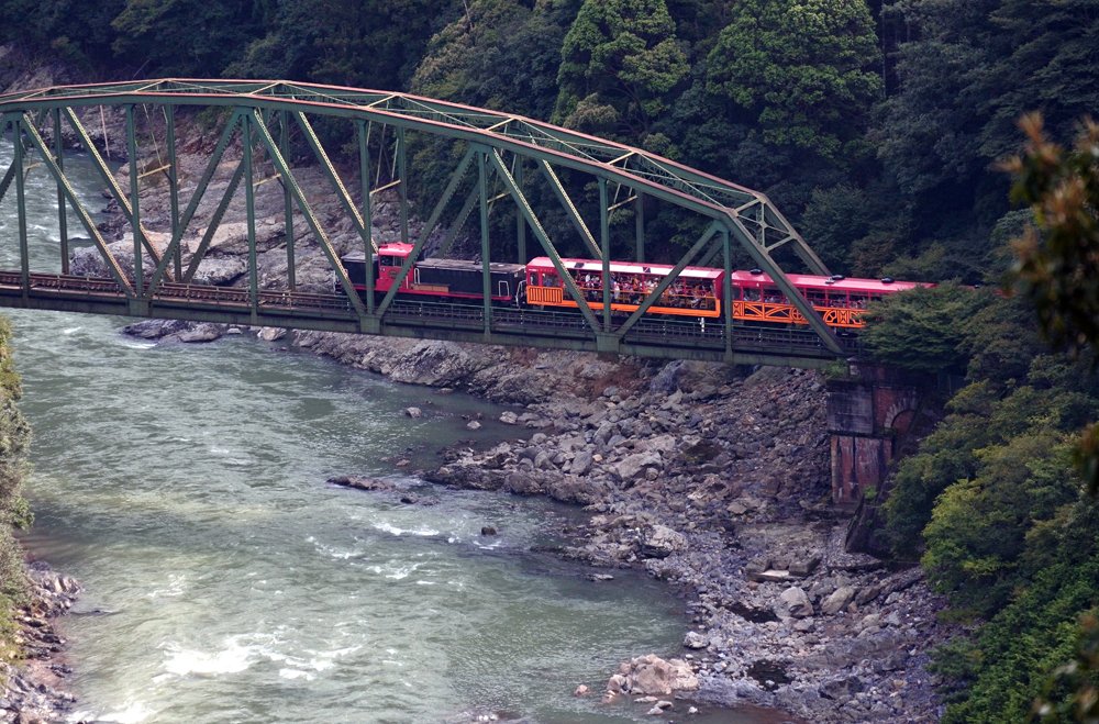 京都の嵯峨野トロッコ列車、28日から運転再開　倒木で運転見合わせ中