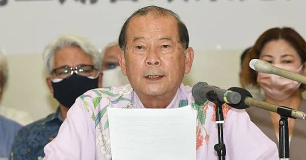 宜野湾市長選、現職・松川氏が政策発表　経済立て直しに力点