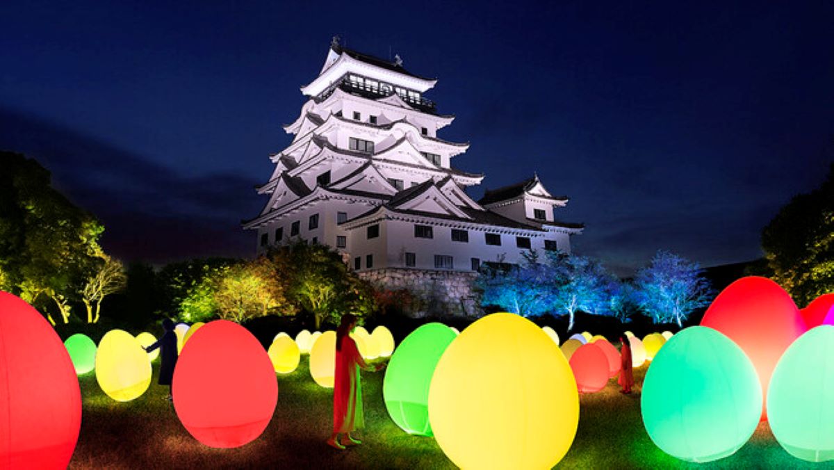 チームラボ、築城400年を迎えた広島・福山城を光のアート空間に変える「チームラボ 福山城 光の祭」開催　12月2日より