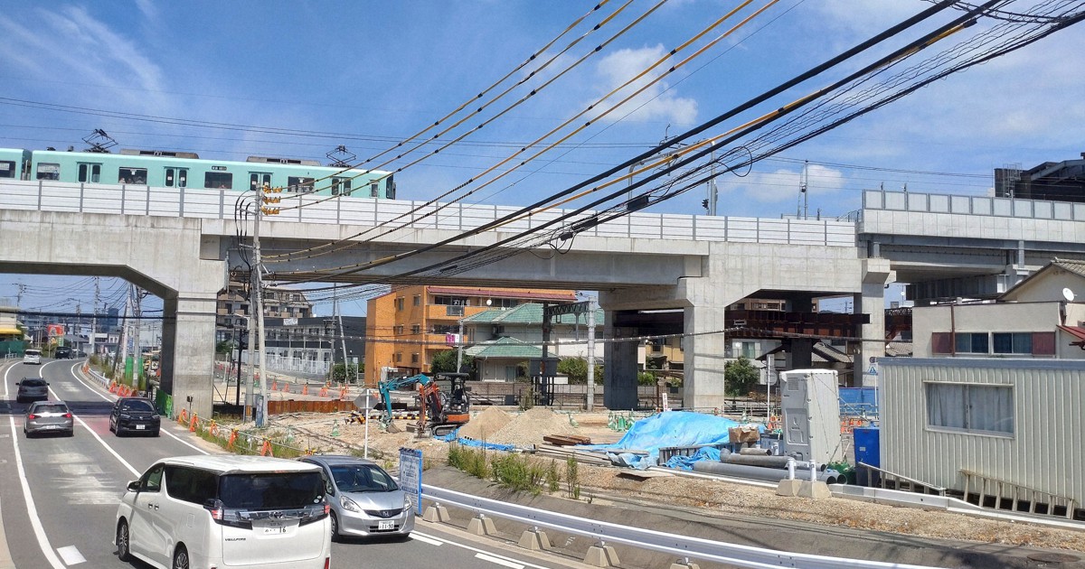 西鉄天神大牟田線、雑餉隈－下大利間が高架化　渋滞解消に期待