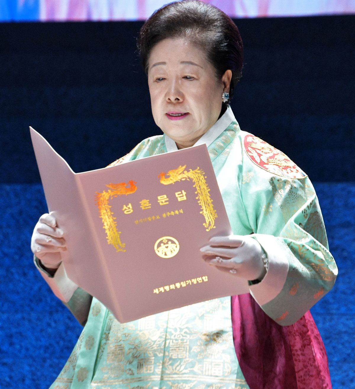 マザームーン 韓鶴子総裁 超宗教フェスティバル 希望前進米国大会 2017年7月15日米国・ニューヨーク マディソンスクエアガーデン